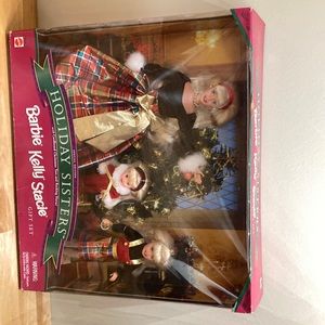 NIP Holiday Sisters Barbie Gift Set 1998